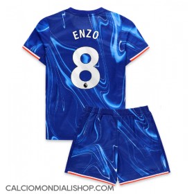 Maglie da calcio Chelsea Enzo Fernandez #8 Prima Maglia Bambino 2024-25 Manica Corta (+ Pantaloni corti)